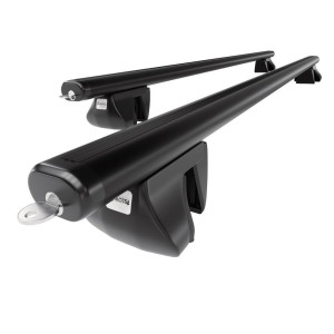 Barre portatutto in alluminio compatibili con Peugeot 406 SW (1997-2004) - corrimano - portapacchi auto colore nero - portabagagli barre da tetto