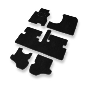 Premium tappetini auto in velluto compatibili con Honda Stream I Monovolume (2001-2006) - tappeti auto nero