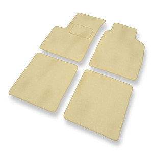 Premium tappetini auto in velluto compatibili con Fiat Panda II Hatchback, Van (2003-2012) - tappeti auto beige