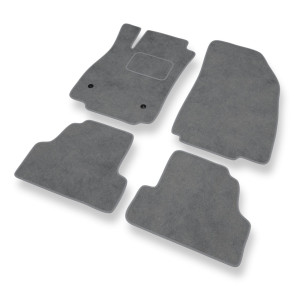 Premium tappetini auto in velluto compatibili con Opel Mokka SUV (2012-2019) - tappeti auto grigio