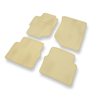 Premium tappetini auto in velluto compatibili con Honda Accord VI Coupé, Berlina, Tourer (1998-2002) - tappeti auto beige