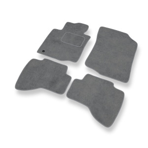 Premium tappetini auto in velluto compatibili con Toyota Aygo I Hatchback (2005-2014) - tappeti auto grigio