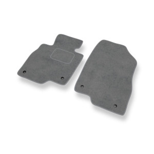 Premium tappetini auto in velluto compatibili con Mazda 3 III Hatchback, Berlina (2013-2019) - tappeti auto grigio