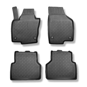Tappetini Auto in TPE compatibili con Volkswagen Tiguan I SUV (07.2007-04.2016) - tappeti auto neri