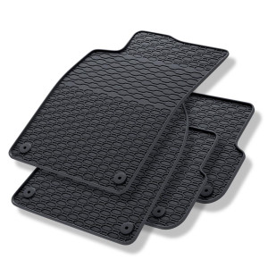 Tappetini auto in gomma compatibili con Audi A6 C6 Avant, Berlina (2004-2011) - tappeti gomma - nero - 4 pz.