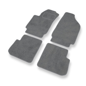 Premium tappetini auto in velluto compatibili con Fiat Stilo Hatchback, Multiwagon (2001-2008) - tappeti auto grigio
