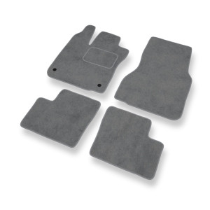 Premium tappetini auto in velluto compatibili con Renault Twingo III Hatchback (2014-2018) - tappeti auto grigio