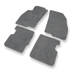 Premium tappetini auto in velluto compatibili con Fiat Punto IV Hatchback (2012-2018) - tappeti auto grigio