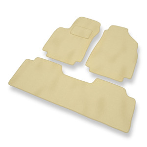 Premium tappetini auto in velluto compatibili con Hyundai Matrix Monovolume (2001-2010) - tappeti auto beige