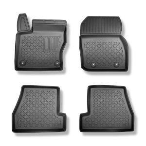 Tappetini Auto in TPE compatibili con Ford Focus III Hatchback (03.2011-08.2018) - tappeti auto neri