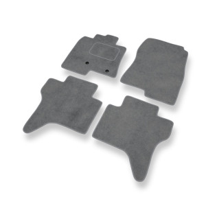 Premium tappetini auto in velluto compatibili con Mitsubishi Pajero III SUV (1999-2006) 5 porte - tappeti auto grigio
