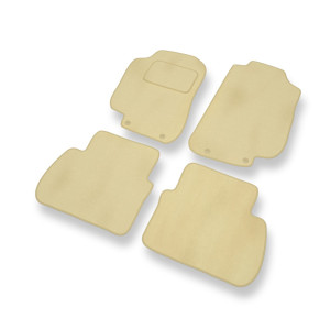 Premium tappetini auto in velluto compatibili con Saab 9-5 I Station Wagon, Berlina (1997-2010) - tappeti auto beige