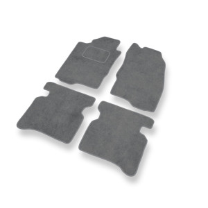 Premium tappetini auto in velluto compatibili con Mitsubishi Galant VIII Station Wagon, Liftback, Berlina (1996-2006) - tappeti auto grigio