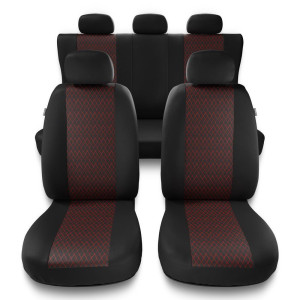 Coprisedili compatibili con Chevrolet Rezzo (2004-2008) - fodere sedili universali - set coprisedili auto - PF-RD