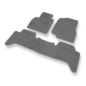 Premium tappetini auto in velluto compatibili con Toyota Land Cruiser J100 SUV (1998-2007) - tappeti auto grigio