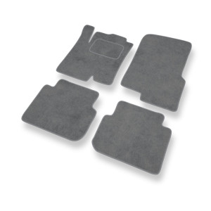 Premium tappetini auto in velluto compatibili con Smart ForFour I Hatchback (2004-2006) - tappeti auto grigio