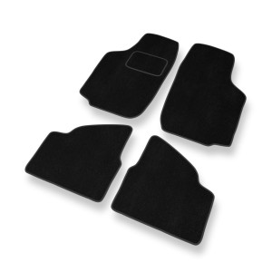 Premium tappetini auto in velluto compatibili con Opel Corsa C Hatchback, Berlina, Van (2000-2006) - tappeti auto nero