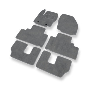 Premium tappetini auto in velluto compatibili con Ford Galaxy III Monovolume (2006-2015) - tappeti auto grigio