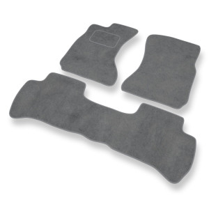 Premium tappetini auto in velluto compatibili con Daihatsu Terios I SUV (1997-2005) - tappeti auto grigio