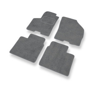 Premium tappetini auto in velluto compatibili con Suzuki Baleno II Hatchback (2015-2019) - tappeti auto grigio