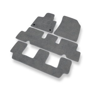 Premium tappetini auto in velluto compatibili con Citroen C4 Picasso Monovolume (2013-2018) - tappeti auto grigio