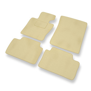 Premium tappetini auto in velluto compatibili con BMW X3 I E83 SAV (2000-2010) - tappeti auto beige