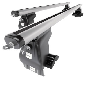 Barre portatutto in alluminio compatibili con Honda Odyssey Multispazio (2009-2013) - senza punti di fissaggio di serie - portapacchi auto colore arg