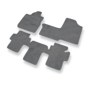 Premium tappetini auto in velluto compatibili con Fiat Multipla Monovolume (1998-2010) - tappeti auto grigio