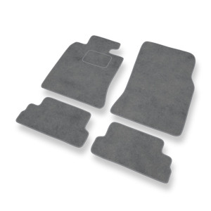 Premium tappetini auto in velluto compatibili con Mini Cabrio II Cabriolet (2009-2015) - tappeti auto grigio