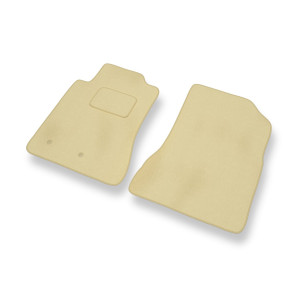 Premium tappetini auto in velluto compatibili con Ford Mustang VI Coupé, Cabriolet (2014-2023) - tappeti auto beige