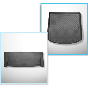 Completo di tappetini e tappetino per bagagliaio TPE per: Volkswagen Touran I 1T 09.2010-08.2015 (Monovolume)