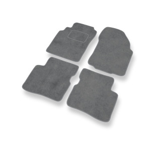 Premium tappetini auto in velluto compatibili con Nissan Primera II P11 Station Wagon, Liftback, Berlina (1995-2002) - tappeti auto grigio