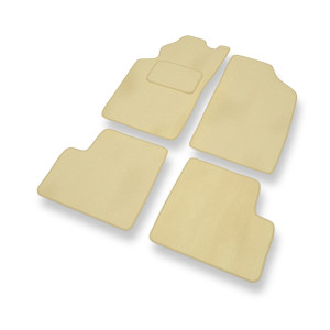 Premium tappetini auto in velluto compatibili con Toyota Avensis I Station Wagon, Liftback, Berlina (1997-2003) - tappeti auto beige