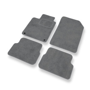 Premium tappetini auto in velluto compatibili con Renault Laguna III Coupé, Sporter, Hatchback (2007-2015) - tappeti auto grigio