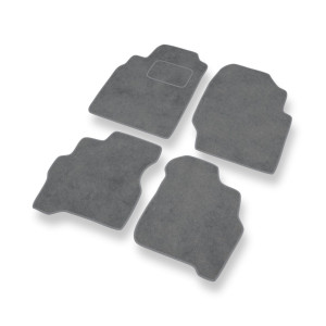 Premium tappetini auto in velluto compatibili con Nissan Almera II Hatchback, Berlina (2000-2006) - tappeti auto grigio