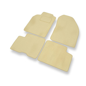 Premium tappetini auto in velluto compatibili con Nissan Almera I Hatchback, Berlina (1995-2000) - tappeti auto beige