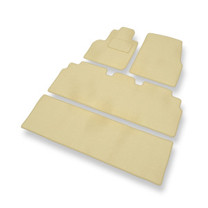 Premium tappetini auto in velluto compatibili con Renault Grand Espace IV Monovolume (2003-2014) - tappeti auto beige