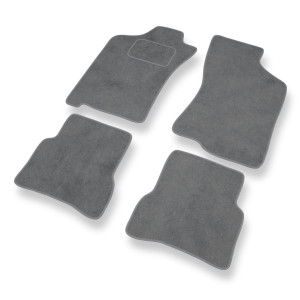 Premium tappetini auto in velluto compatibili con Fiat Albea Berlina (2002-2010) - tappeti auto grigio