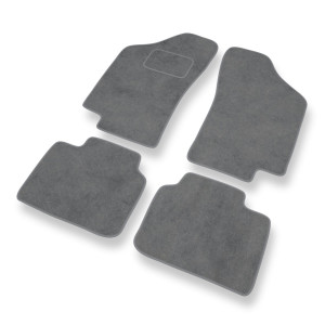 Premium tappetini auto in velluto compatibili con Fiat Tipo I Hatchback (1988-1995) - tappeti auto grigio