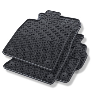 Tappetini auto in gomma compatibili con Audi Q5 II SUV, Sportback (2017-2024) - tappeti gomma - nero - 4 pz.