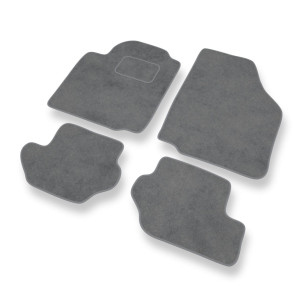 Premium tappetini auto in velluto compatibili con Ford Fiesta IV Hatchback, Van (1995-2002) - tappeti auto grigio