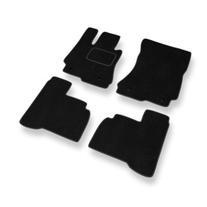 Premium tappetini auto in velluto compatibili con Mercedes-Benz Classe S W221 Coupé, Berlina (2006-2013) versione lunga - tappeti auto nero