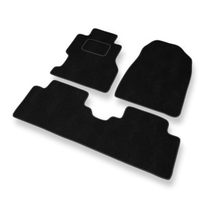 Premium tappetini auto in velluto compatibili con Honda Civic VII Coupé, Hatchback, Berlina (2001-2005) 3 porte, 4 porte - tappeti auto nero
