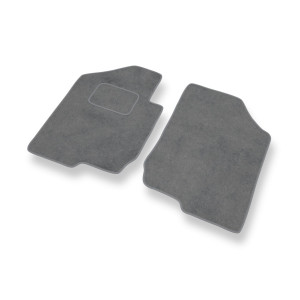 Premium tappetini auto in velluto compatibili con Kia Carens III Monovolume (2006-2012) - tappeti auto grigio