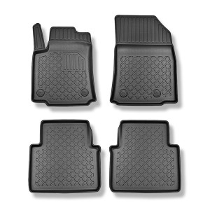 Tappetini Auto in TPE compatibili con Opel Crossland X, A SUV (06.2017-07.2024) - tappeti auto neri