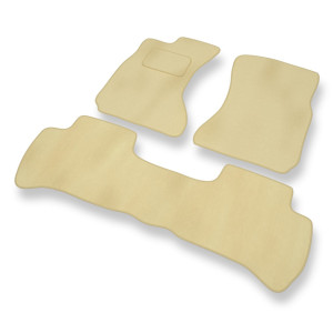 Premium tappetini auto in velluto compatibili con Daihatsu Terios I SUV (1997-2005) - tappeti auto beige