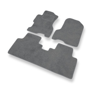 Premium tappetini auto in velluto compatibili con Honda Civic VII Coupé, Hatchback, Berlina (2001-2005) 5 porte - tappeti auto grigio