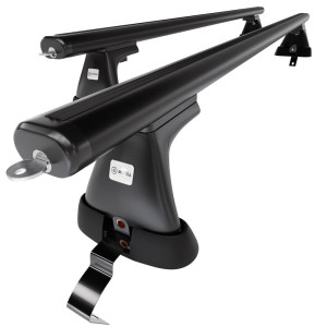 Barre portatutto in alluminio compatibili con Fiat Grande Punto Hatchback (2005-2010) - senza punti di fissaggio di serie - portapacchi auto colore n