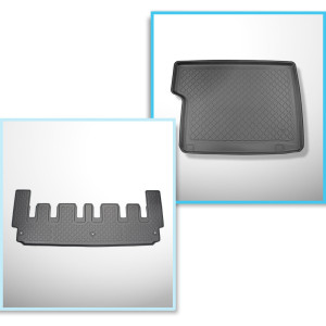 Completo di tappetini e tappetino per bagagliaio TPE per: Ford Tourneo Custom 02.2018-06.2023 (Van)