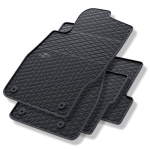 Tappetini auto in gomma compatibili con Opel Adam Hatchback (2012-2019) - tappeti gomma - nero - 4 pz.